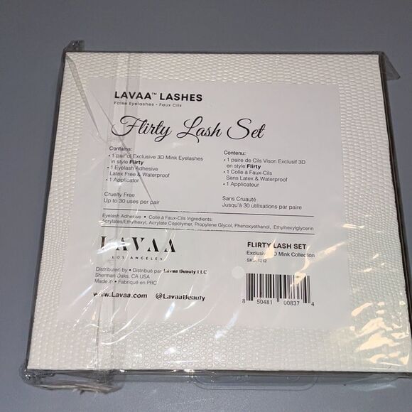 LAVAA Los Angeles Flirty Lash Set 3D Mink Lashes up to 30 wears per pair - Picture 3 of 3